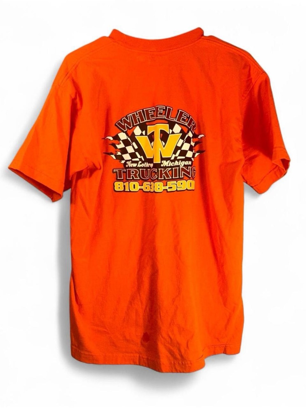 Wheeler Trucking Orange Short Sleeve Logo Tee